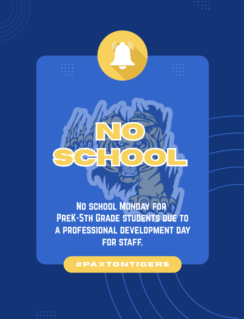 No School Monday Oct. 12th for elementary students.