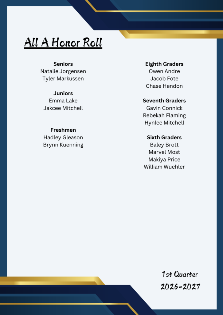 All A Honor Roll