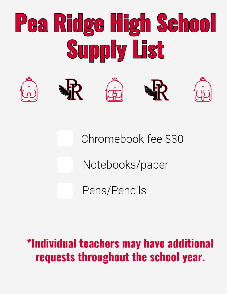 school supply lists
