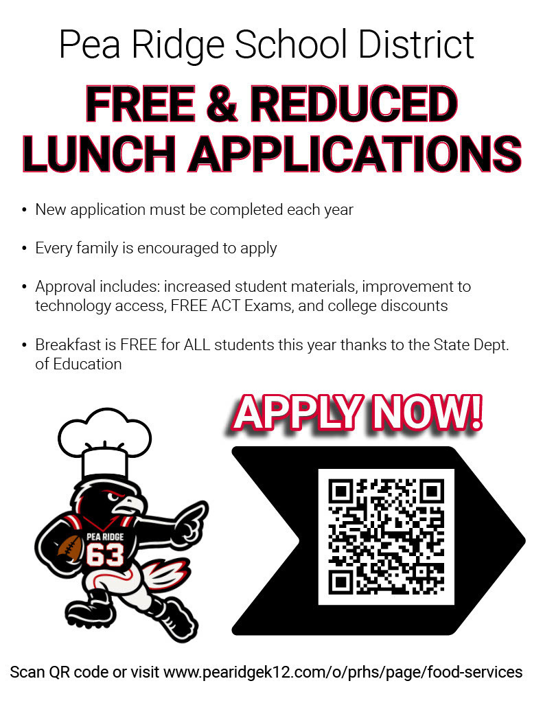 free and reduced lunch application