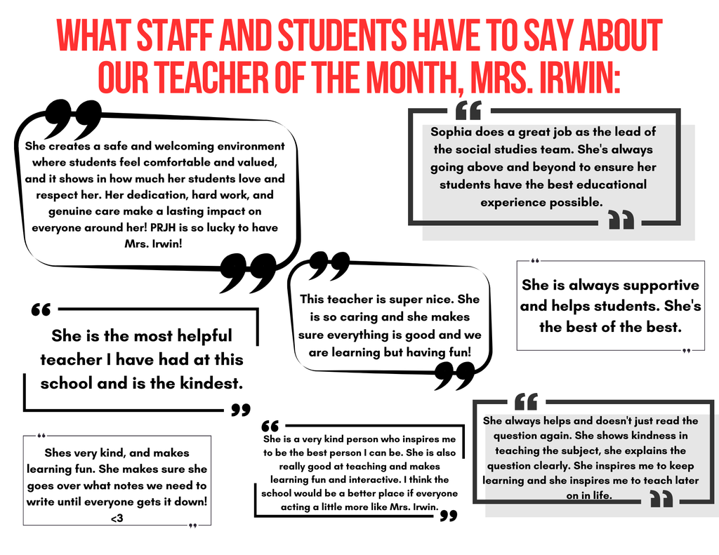 Student and Staff Quotes