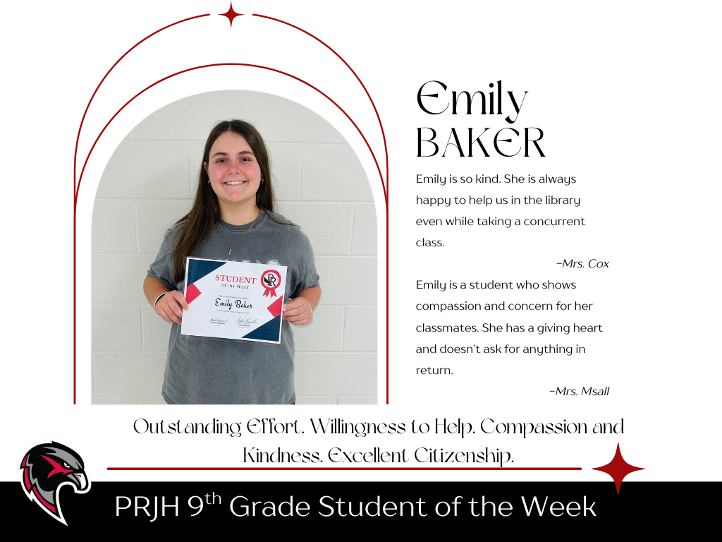 9th Grade Student of the Week