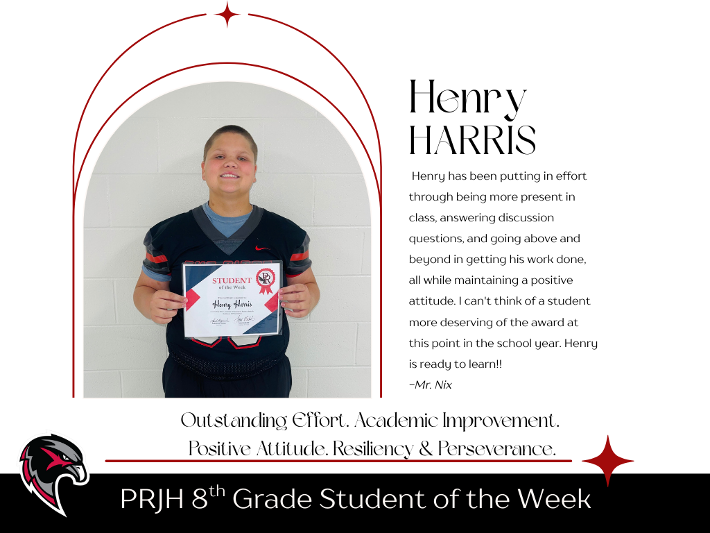 8th Grade Student of the Week