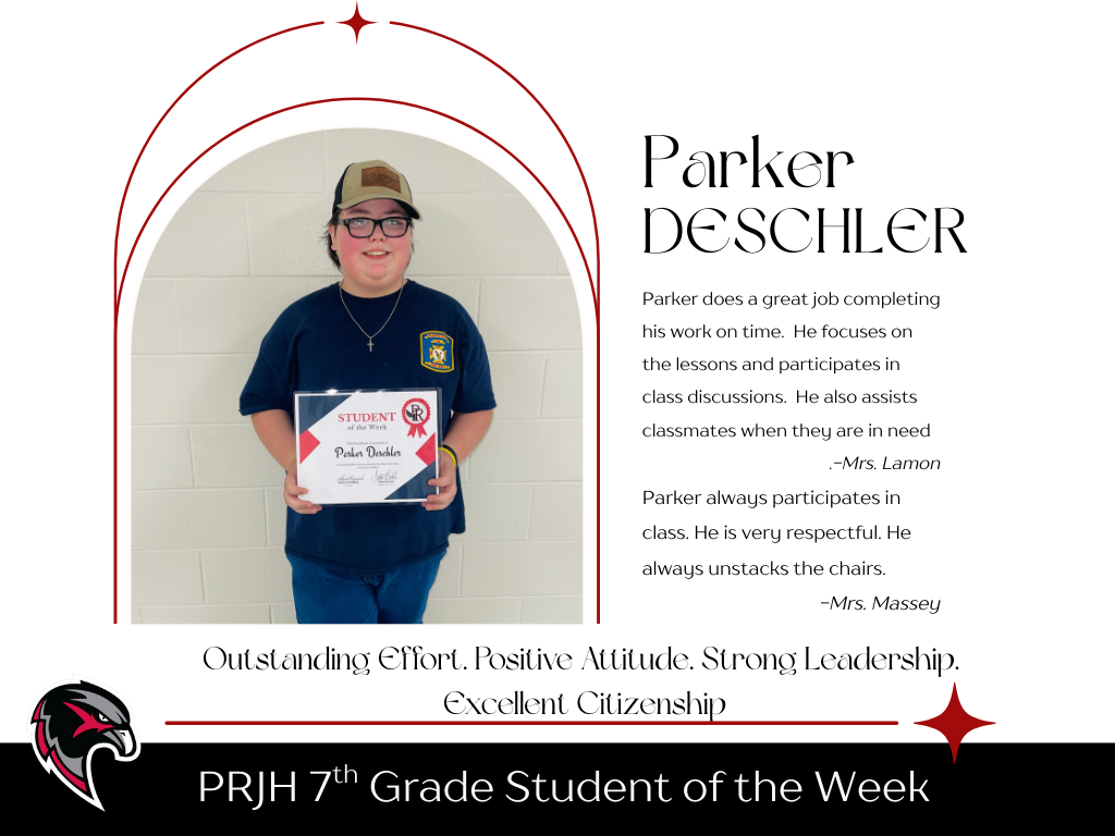 7th Grade Student of the Week