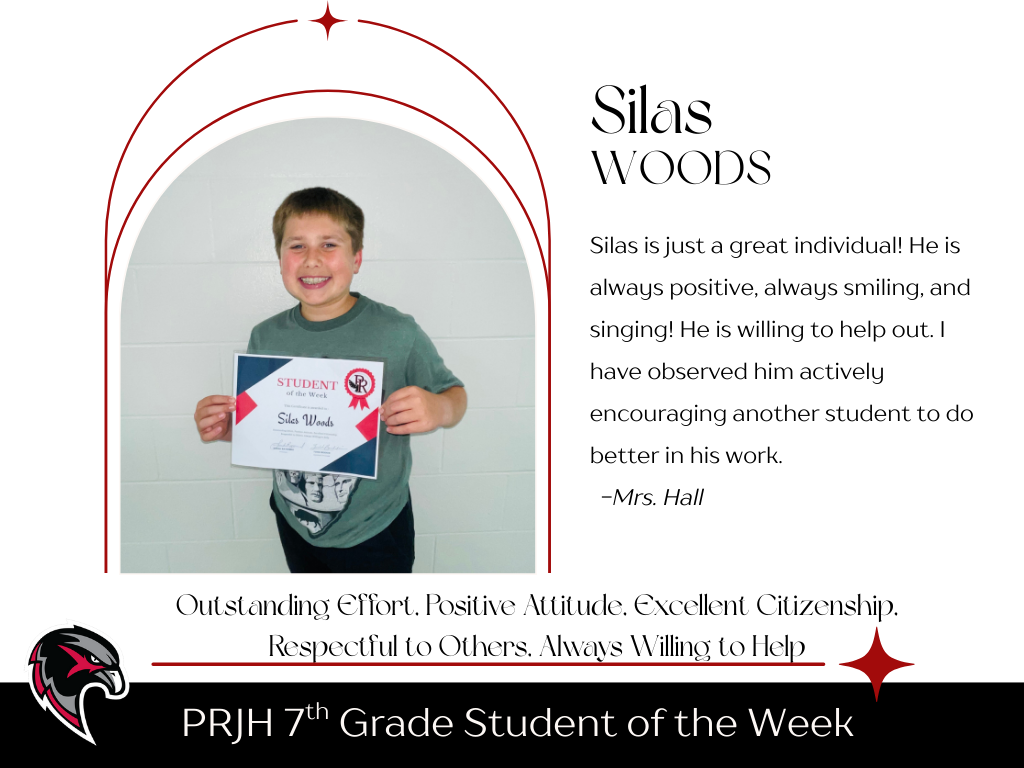 7th Grade Student of the Week