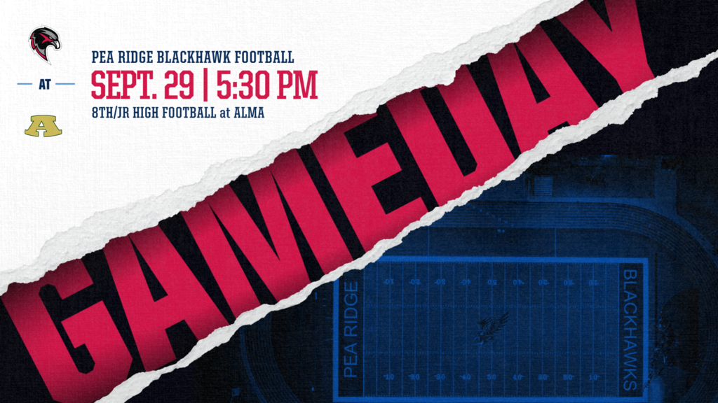 8th/JV Football at Alma 5:30pm
