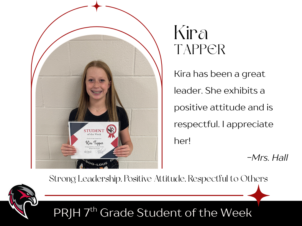 7th Grade Student of the Week