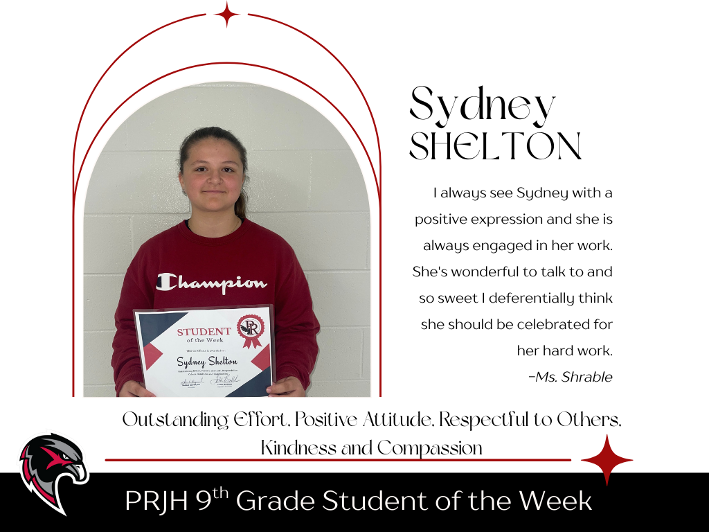 9th Grade Student of the Week