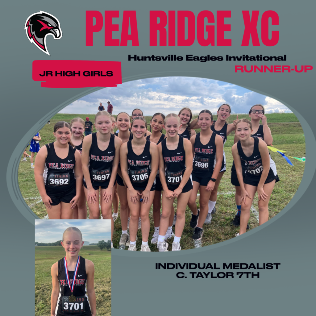 Jr. High Girls XC finish Runner-Up at Huntsville