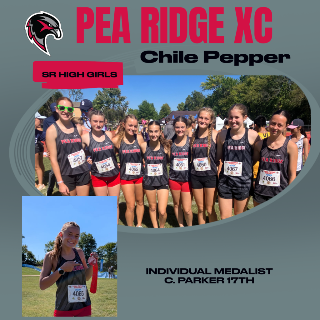 Sr. High Girls XC competed in the Chile Pepper this past Saturday