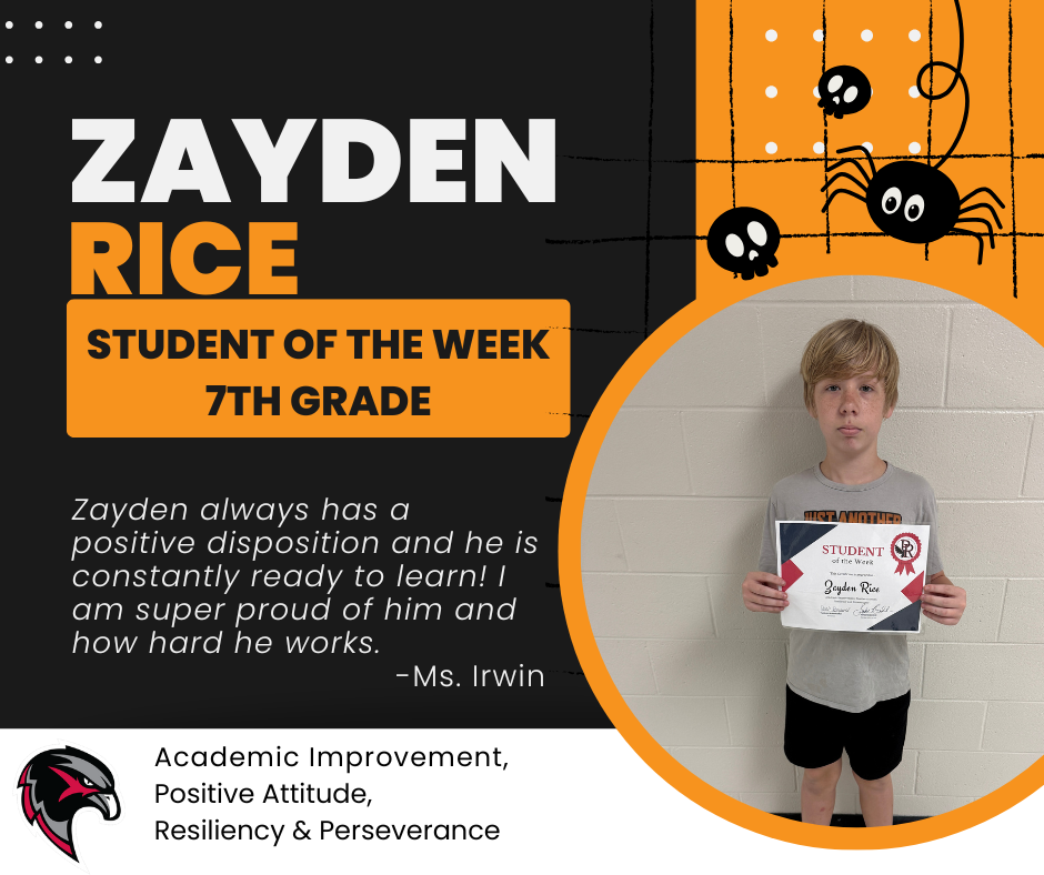 7th Grade Student of the Week