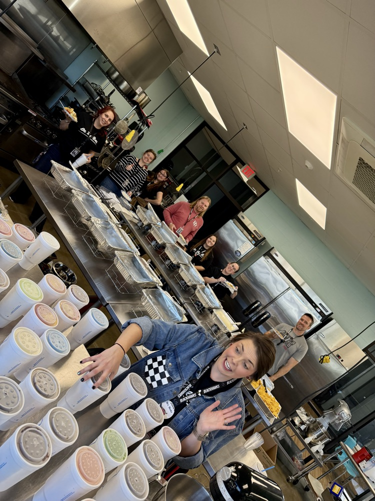 teachers with dinner and Sonic drinks