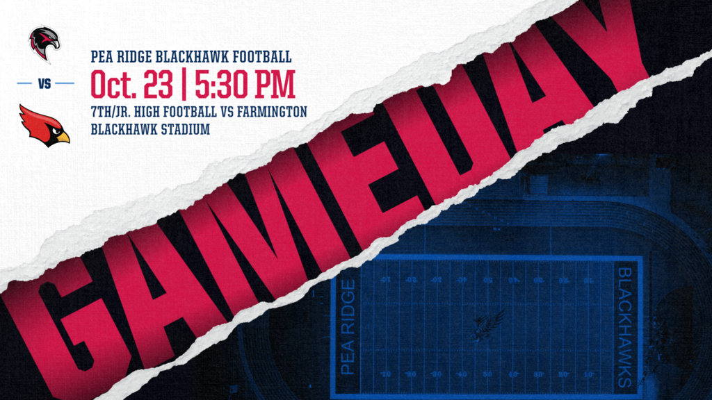 7th/Jr. High Football vs Farmington 5:30pm