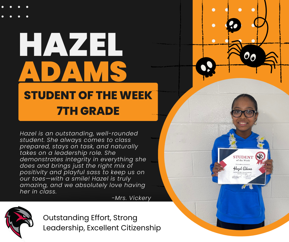 7th Grade Student of the Week