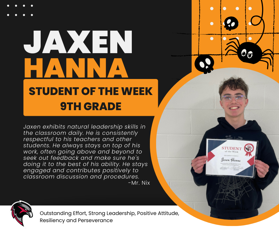 9th Grade Student of the Week