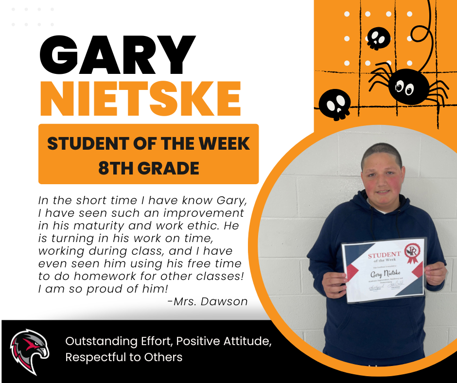 8th Grade Student of the Week