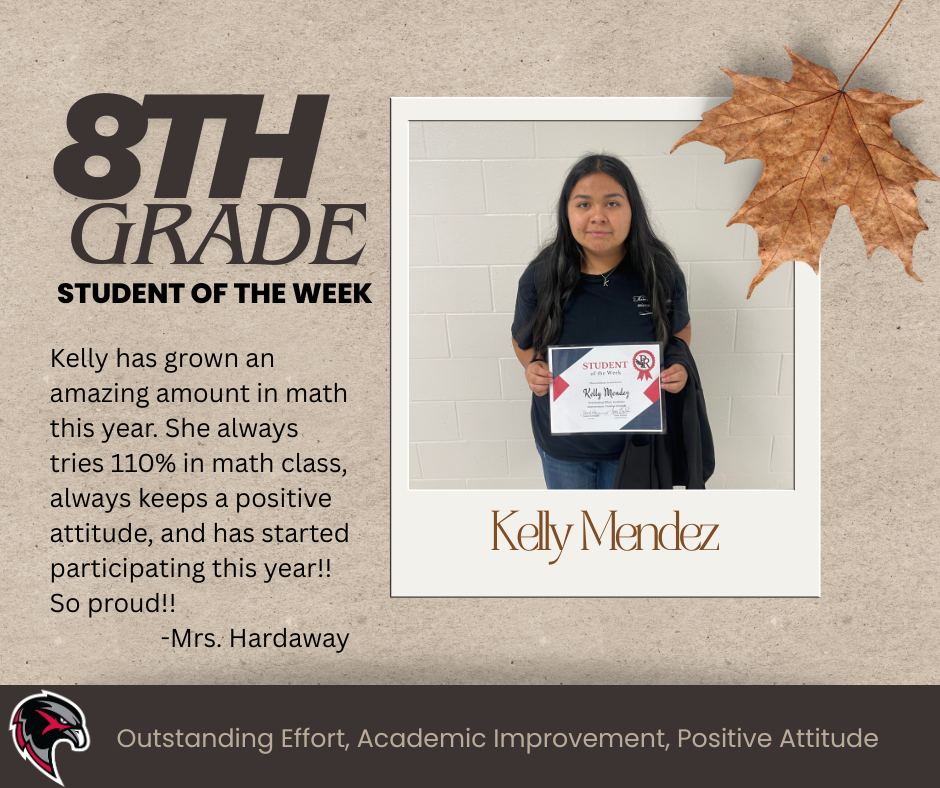 8th Grade Student of the Week