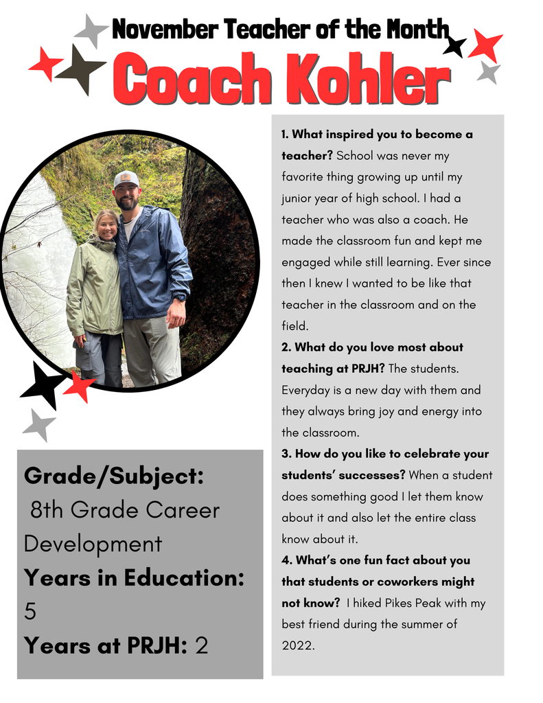 Teacher of the Month