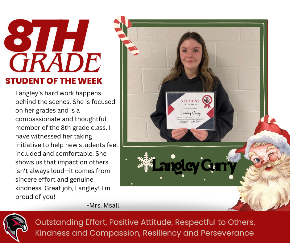 8th Grade Student of the Week