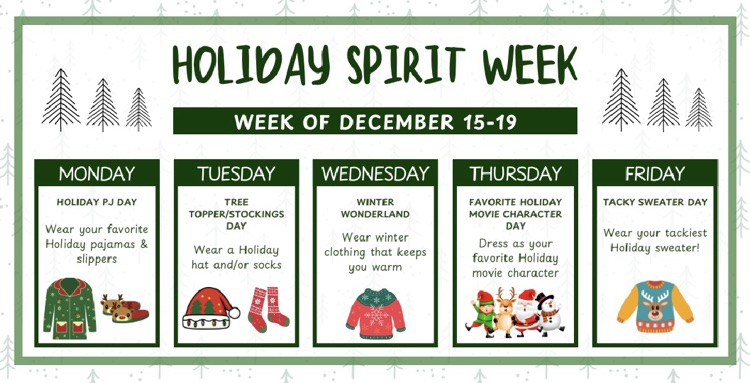Holiday spirit week