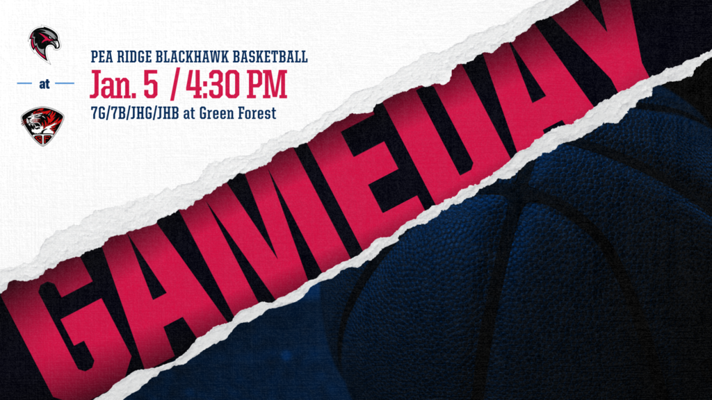 Basketball- 7G/JB/JHG/JHB at Green Forest tonight 4:30pm 