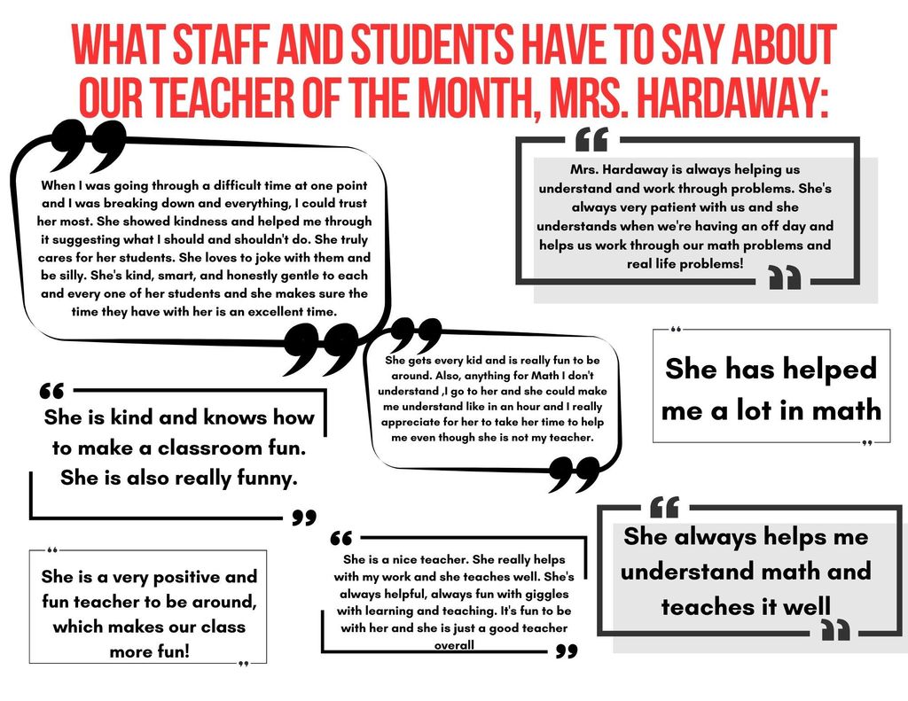 Teacher of the Month