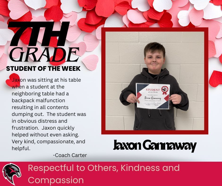 7th Grade Student of the Week