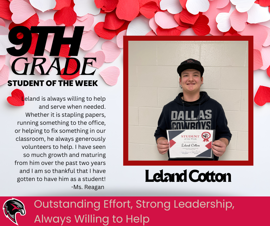 9th Grade Student of the Week