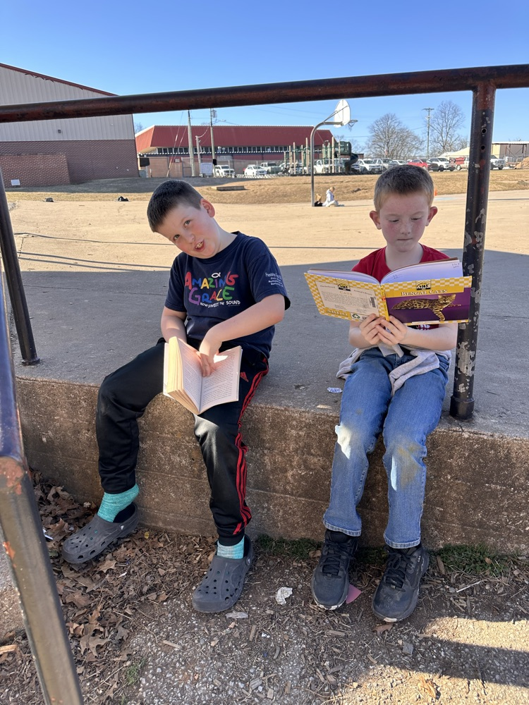 Students reading