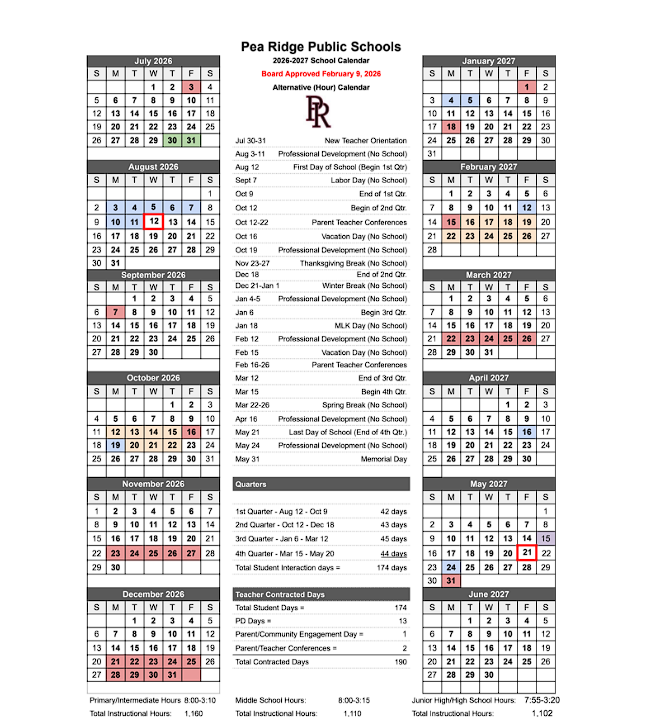 26-27 calendar
