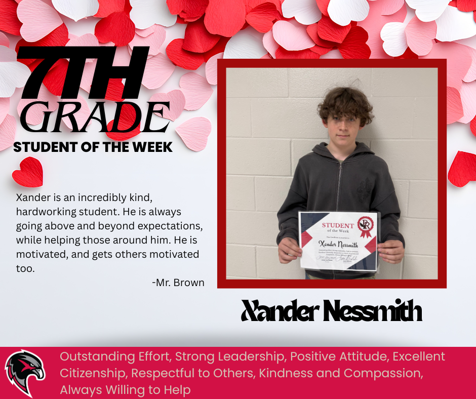 7th Grade Student of the Week