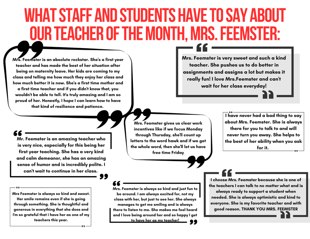 Teacher of the Month