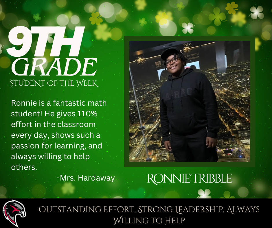 9th Grade Student of the Week