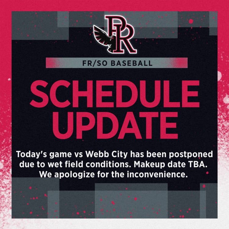 FR/SO Baseball game rained out 