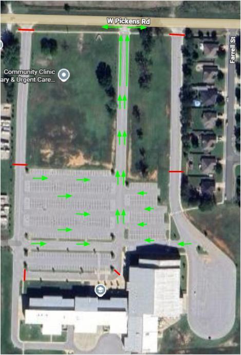Graduation Parking Lot Departure Infographic
