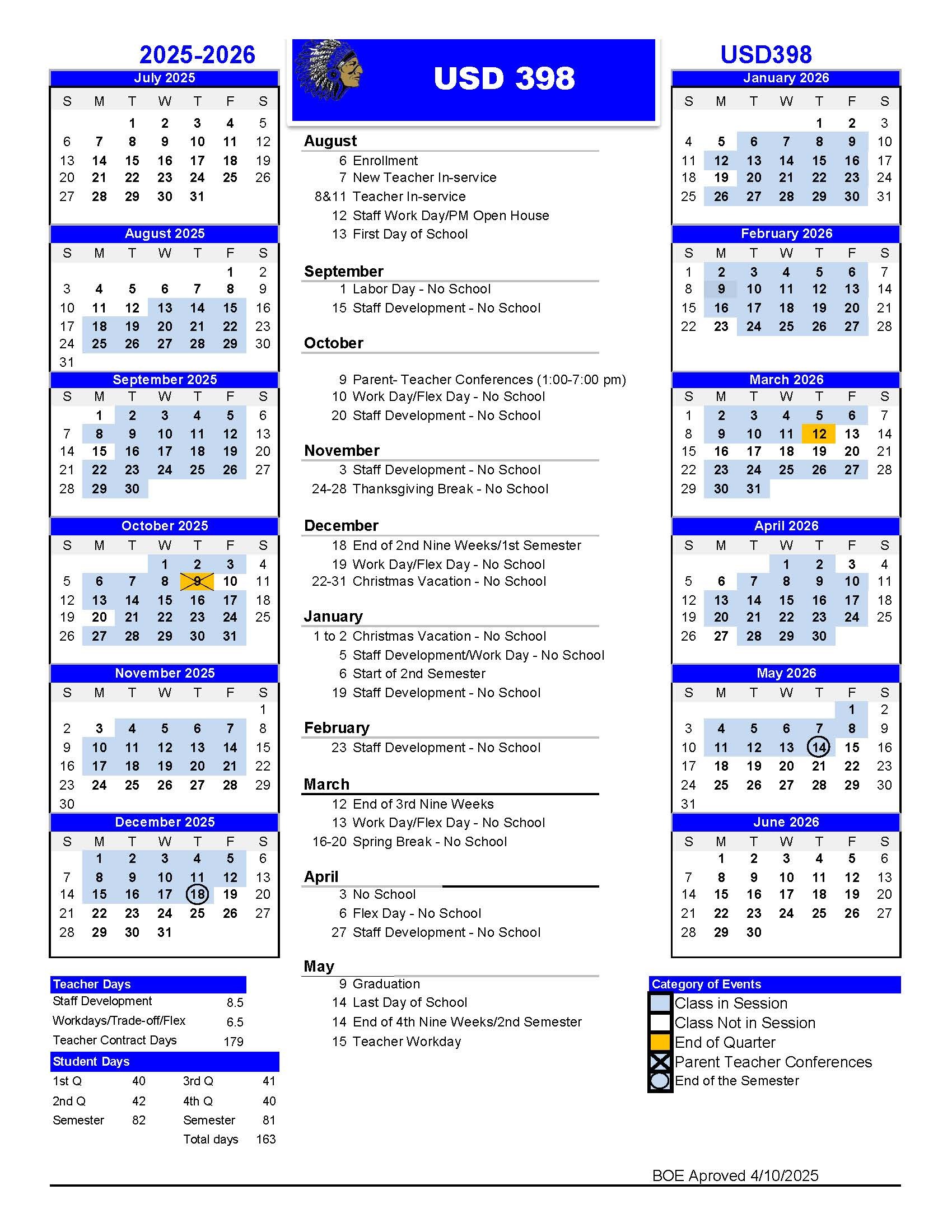 【ワーナーパイオニア／カレンダー】WEA-WAY 1980 CALENDAR 2025-26 Calendar | Peabody-Burns USD #398