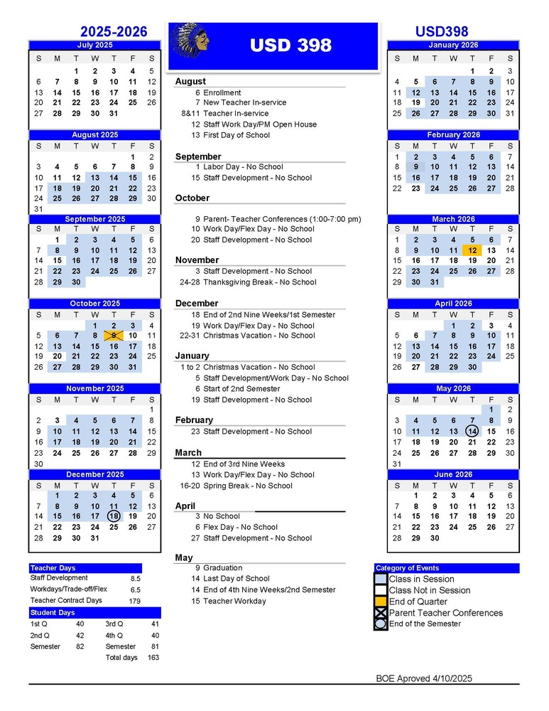 2025-26 Calendar