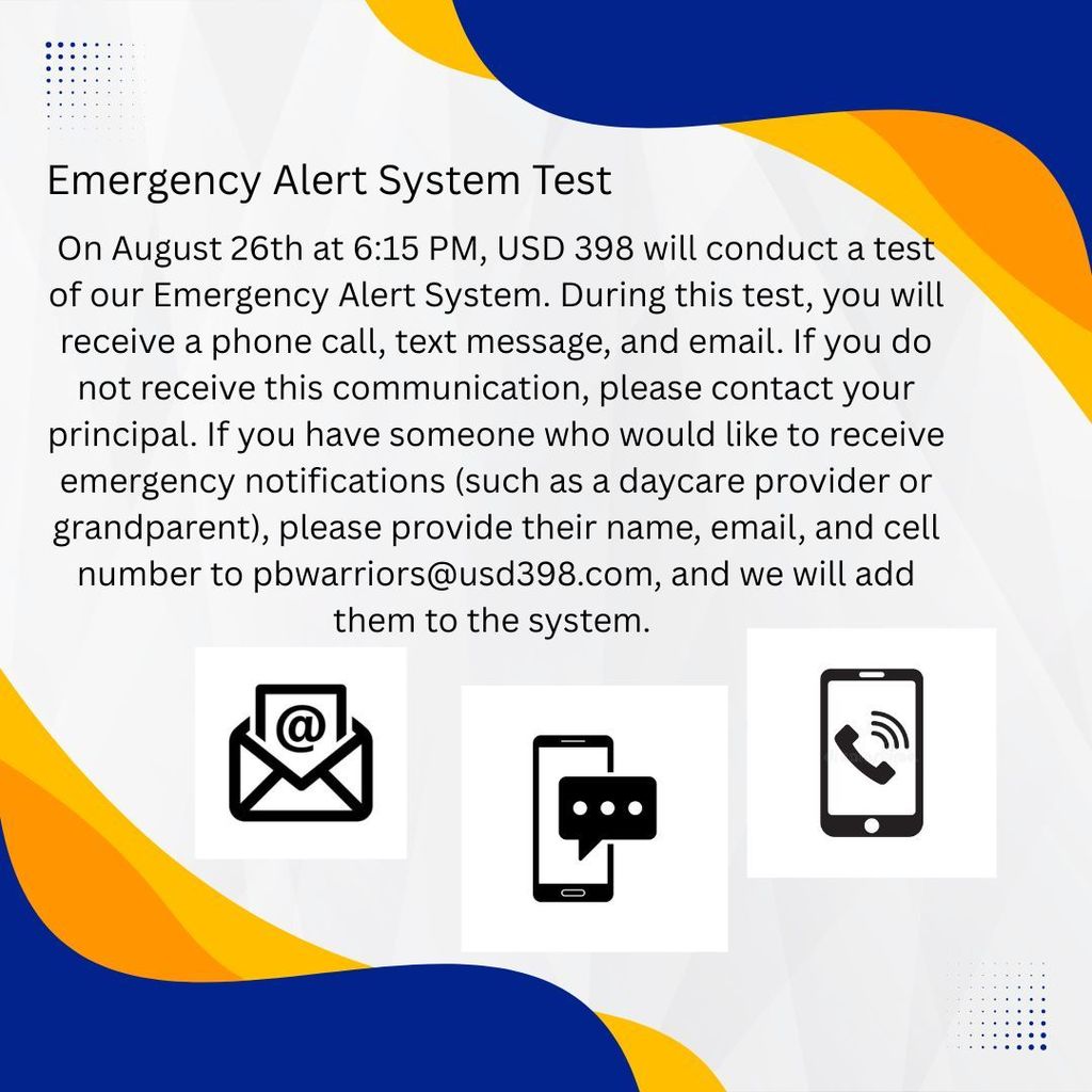 Emergency Alert Test Infomration