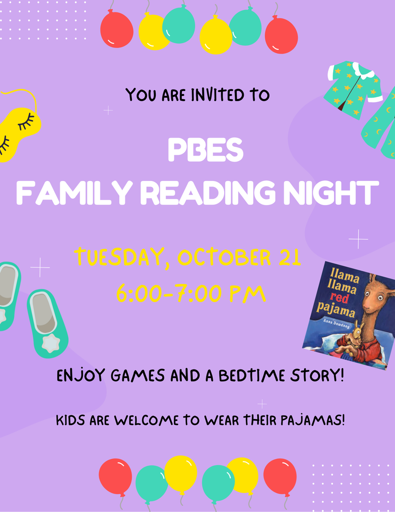 PBES FAMILY READING NIGHT!