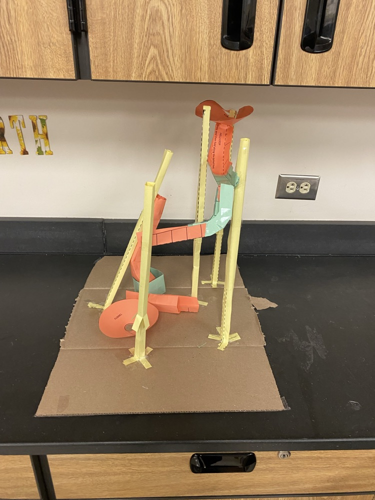 Roller coasters from Ms. Scheuermann’s Physical Science class.