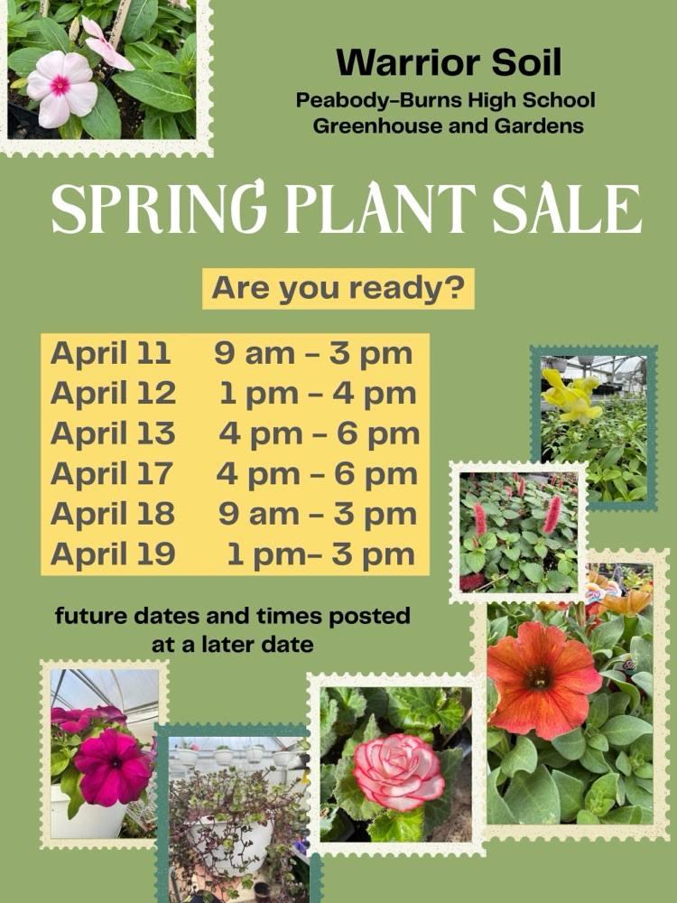 Spring Plant Sale Hours