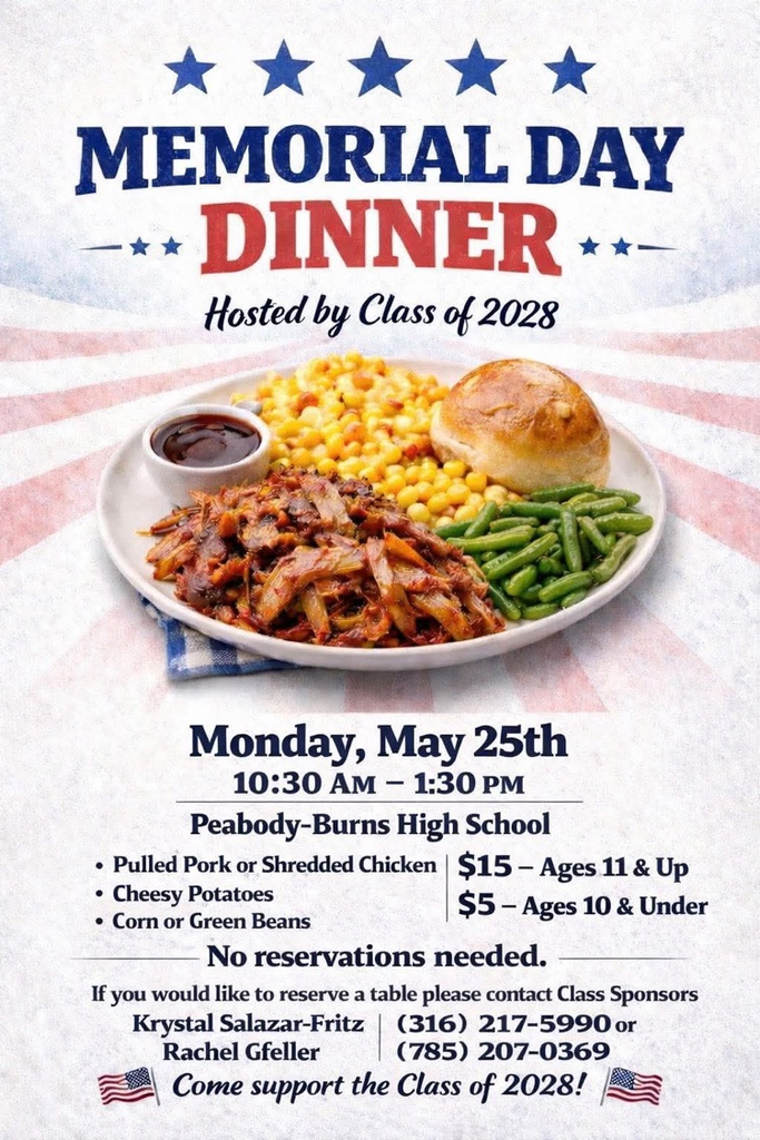 join us for our annual Memorial Day Dinner TODAY!