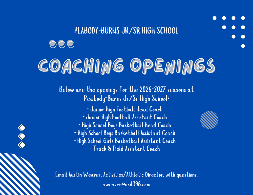 Coaching Openings PBJHS