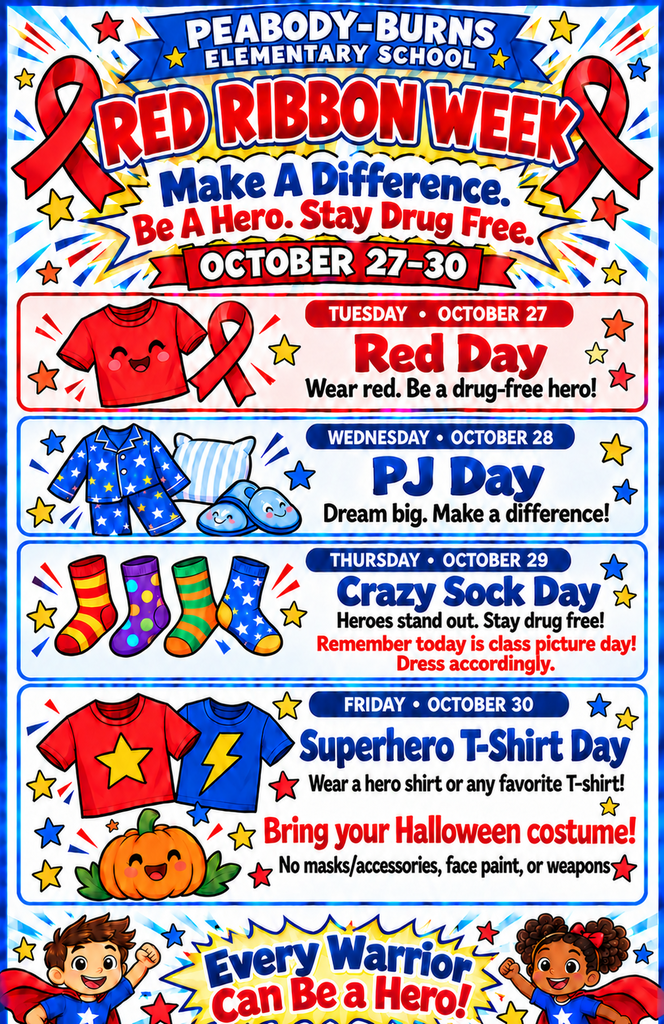 PBES Red Ribbon Week Dress-up Days