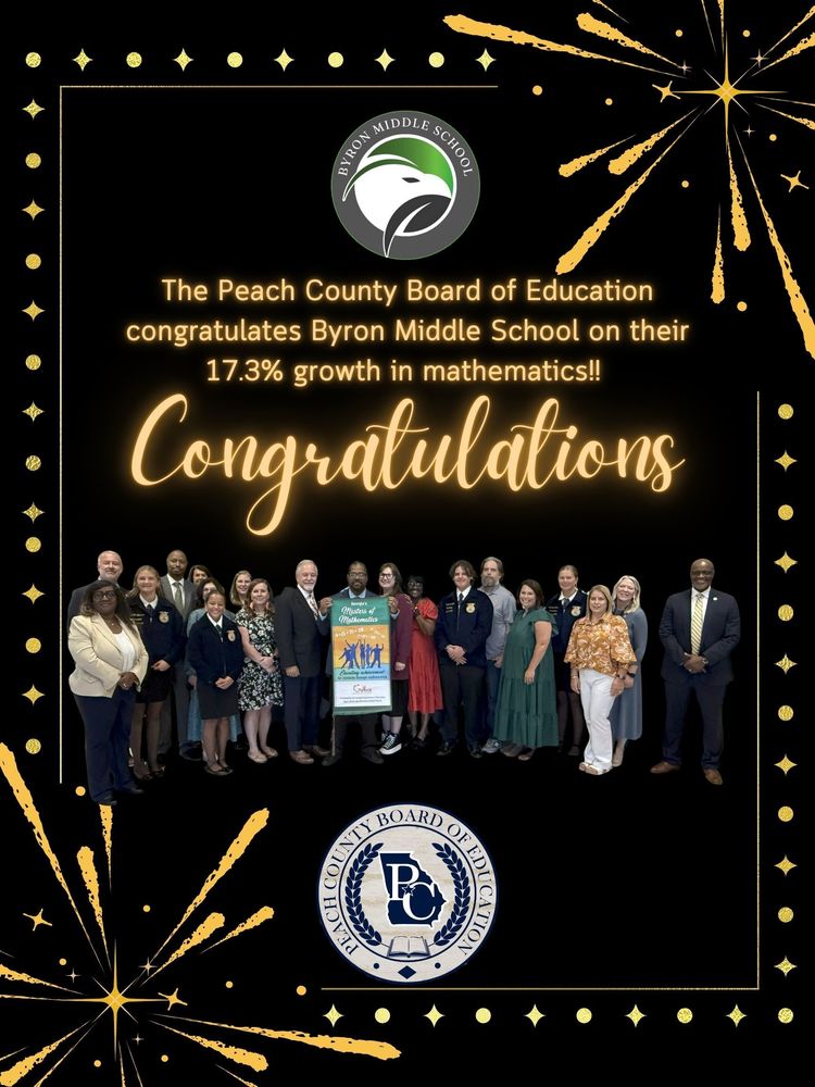 Congratulations, Byron Middle School