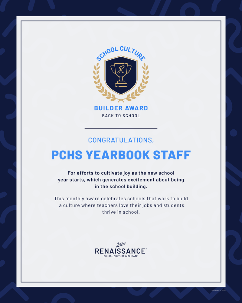 yearbook team recognition