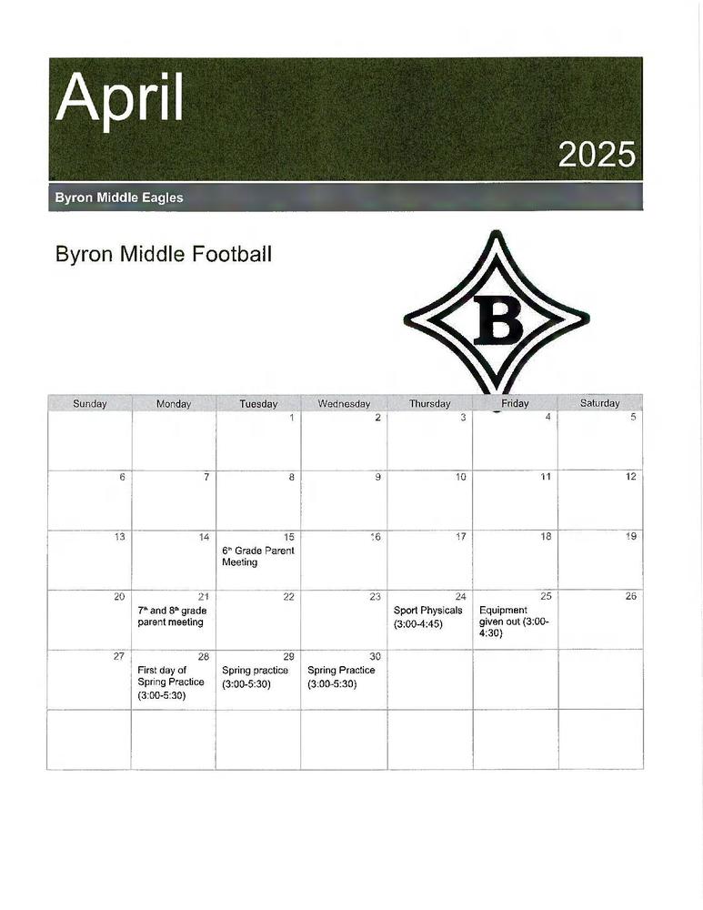 Football - April 2025