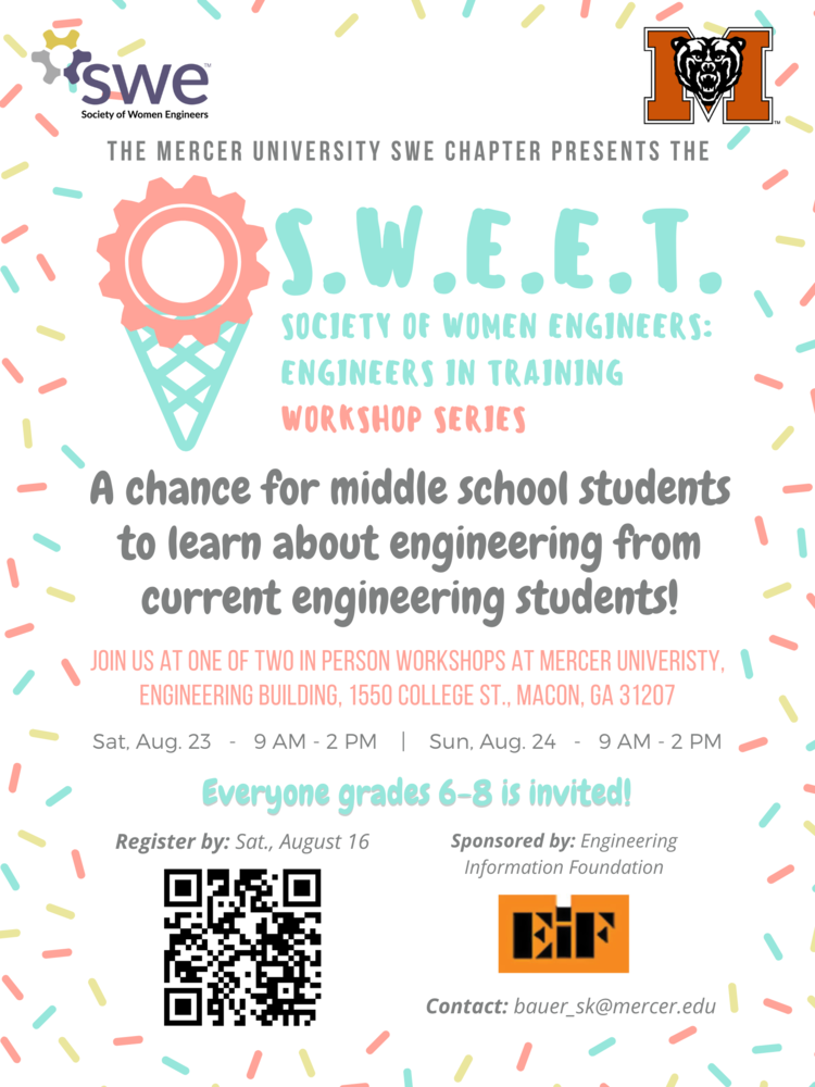 Mercer Engineering Opportunity for Middle School Students