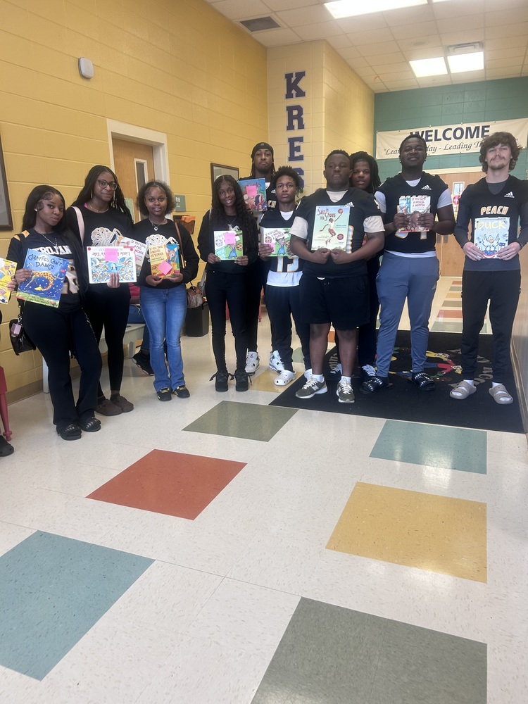 PCHS students participating in Read Across America