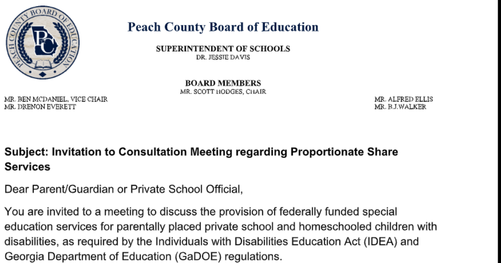 Proportionate Share Meeting